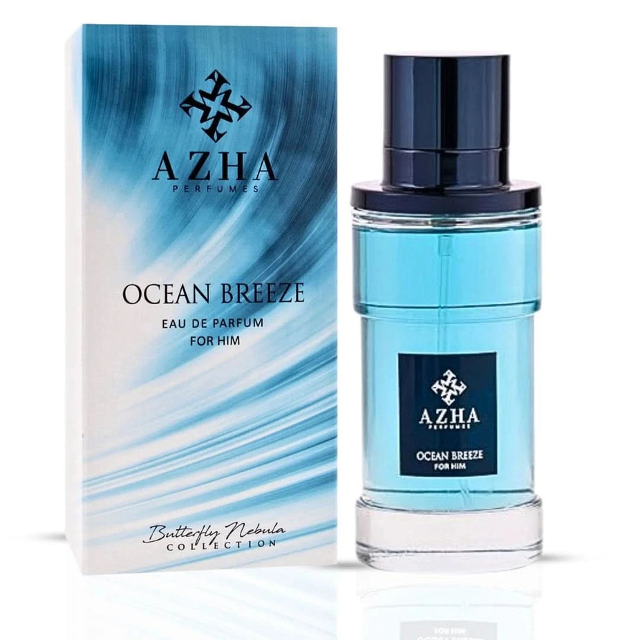 Intense Oud Ocean Breeze, Atlas by Lattafa, Millennium by Hamidi Eau de Parfum spray bundle, 100ml each, with fresh, aromatic scent.