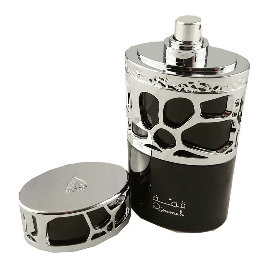 Qimmah for Men Eau De Parfum by Lattafa, 100ML bottle with sleek packaging and modern design.