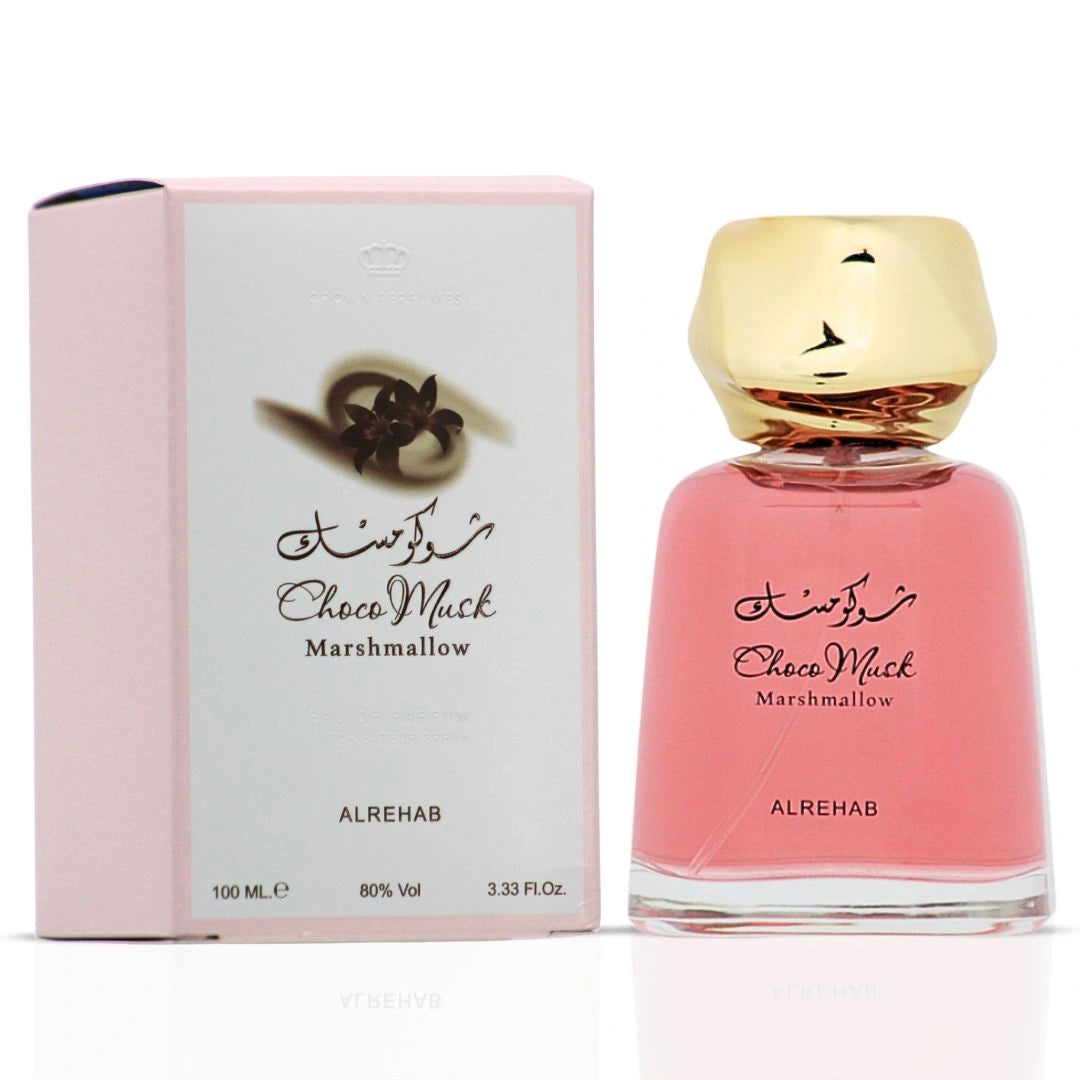 Choco Musk Marshmallow Eau de Parfum 100ml, 50ml & Perfume Oil CPO 6ml by Al Rehab (Bundle) - Intense Oud