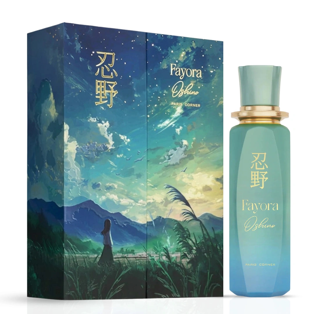 Bundle of Fayora Oshino and Royal Musk Sweet Powdery Eau de Parfum sprays by Intense Oud, featuring elegant perfume bottles.