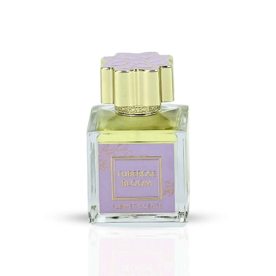 Flower Scents Tuberose Bloom Eau de Parfum spray 65ml, showcasing the elegant perfume bottle with floral design.