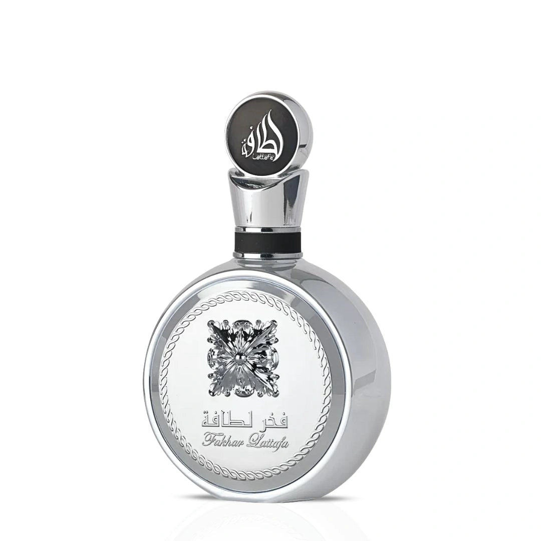 Fakhar Platin Eau de Parfum Spray 100ml (3.4 oz) by Lattafa | A Scent That Never Plays It Safe - Intense Oud