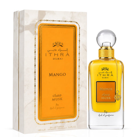 The Mango Burst Collection featuring Odyssey Go Mango, Bubbliz Mango Pop, Yara Tous, Mango Musk, and Aura Manga Splash perfumes.