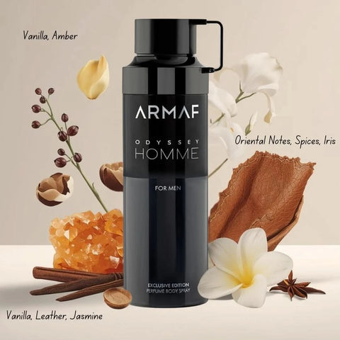 Odyssey Homme Deodorant Spray 200ml (6.8 oz) by Armaf
