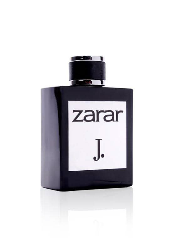 Junaid Jamshed Zarar Men Eau De Parfum 100ML bottle with elegant packaging and fragrance details.