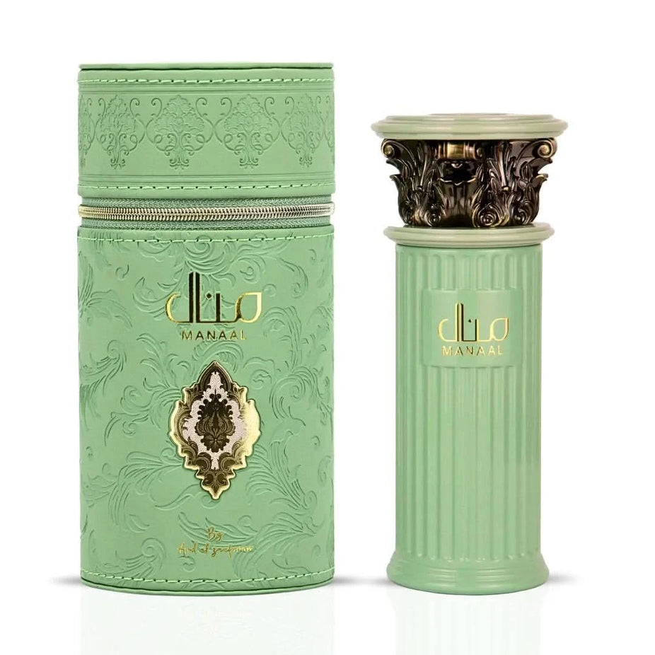 Bundle of Lattafa perfumes including Manaal by Ard Al Zaafaran, La Charmante by Maison Alhambra, and Fakhar all-over spray in 100ml and 150ml bottles.