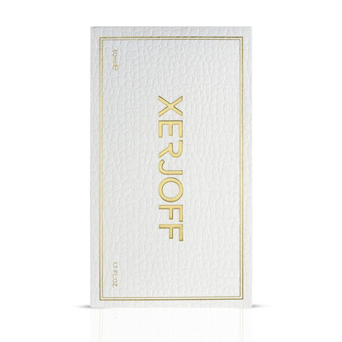 Xerjoff Elle Anniversary Parfum Spray 50ml bottle with elegant design and gold accents on a white background