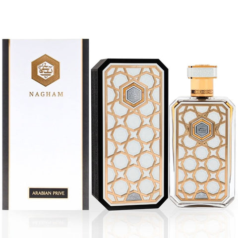 Rasasi Arabian Prive Nagham EDP perfume spray 70ML with elegant bottle and luxurious fragrance design.