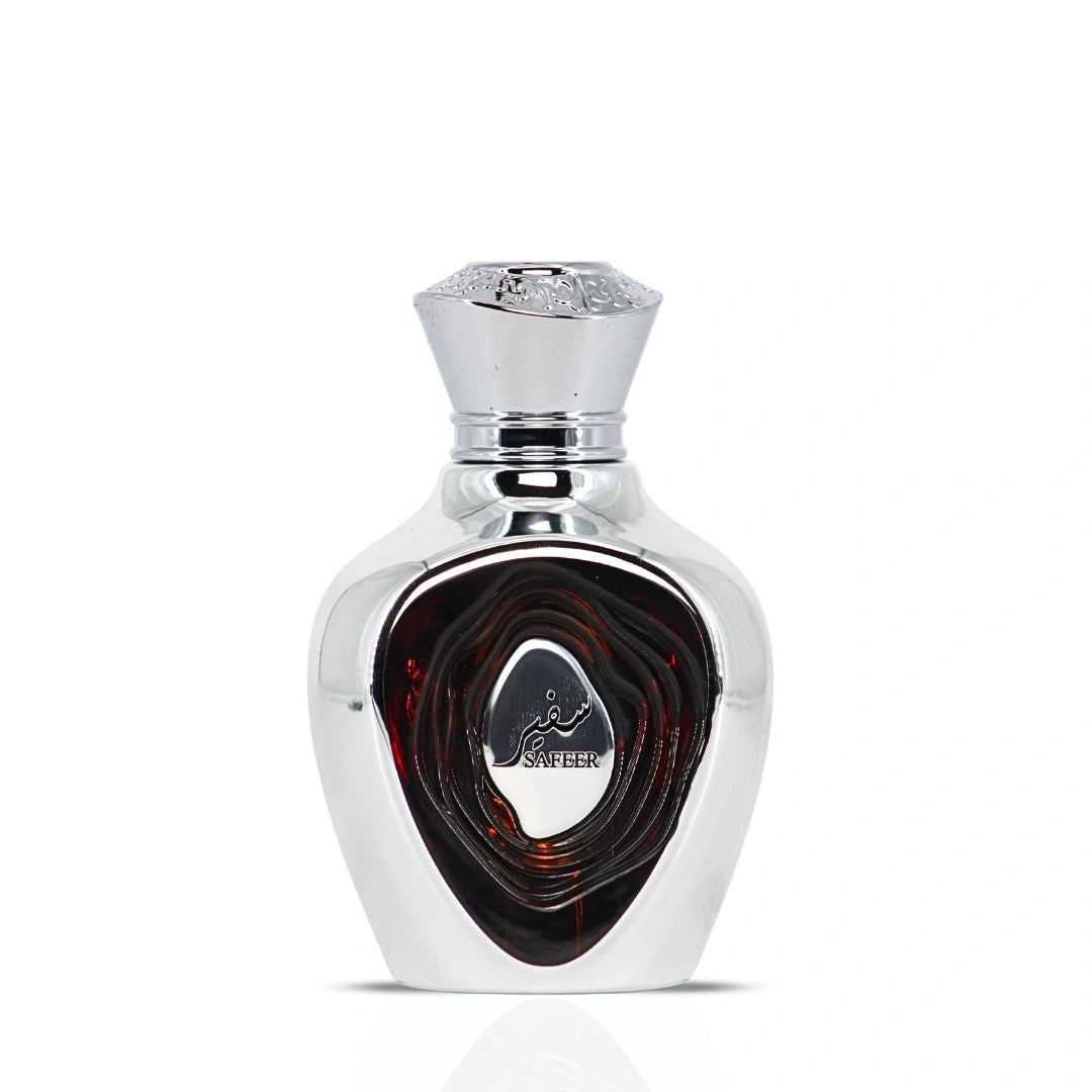 Niche Emarati Safeer Eau De Parfum Spray 100ml (3.4 oz) by Lattafa | Elegant. Grounded. Timelessly Masculine. - Intense Oud
