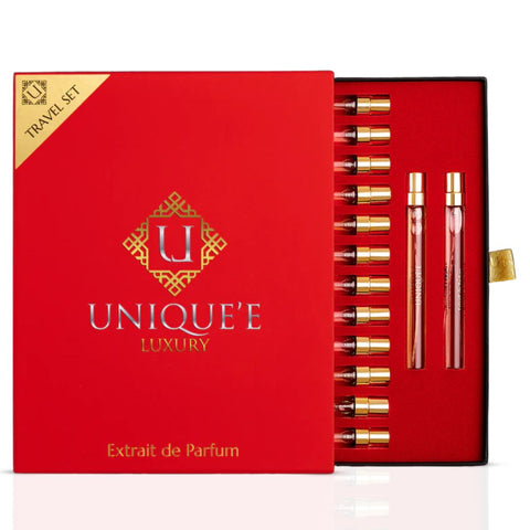 Travel Discovery Set 154ml (14 x 11ml) Eau de Parfum Tester Collection by Unique'e Luxury