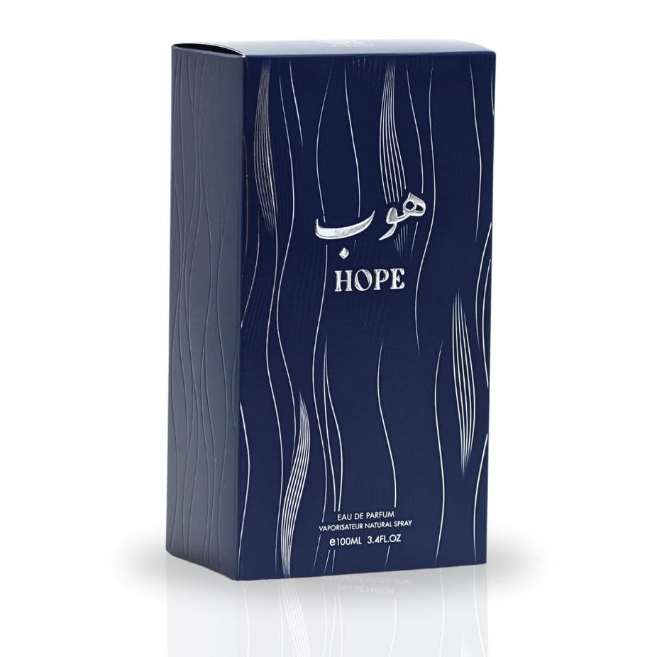 RISALA Hope EDP Spray 100ML bottle with elegant packaging, showcasing a vibrant, refreshing fragrance for long-lasting wear.