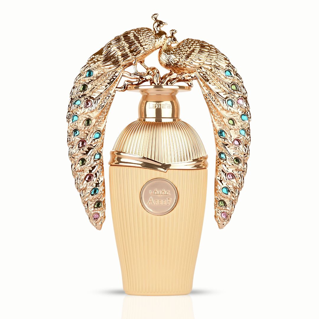 Afeef Eau De Parfum Spray 100ML (3.4 OZ) by Lattafa | An Exotic Fusion of Juicy Peach, Opulent Florals & Warm, Seductive Woods. - Intense Oud