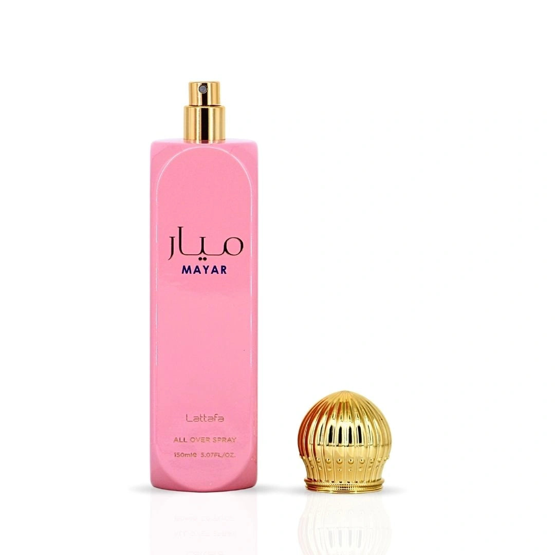 Mayar All Over Spray 150ml (5.07 oz) by Lattafa | Fruity Enough to Flirt, Floral Enough to Enchant - Intense Oud