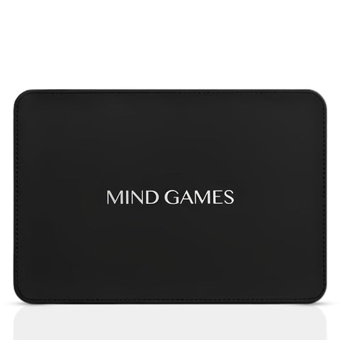 Mind Games Olfactive Woody 7-piece discovery set with 7.5ml perfume bottles, showcasing a collection of woody fragrance samples.