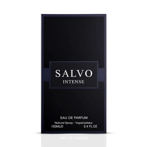 Maison Alhambra Salvo Intense Eau de Parfum spray 100ml, sleek bottle with elegant design, showcasing the luxury fragrance.