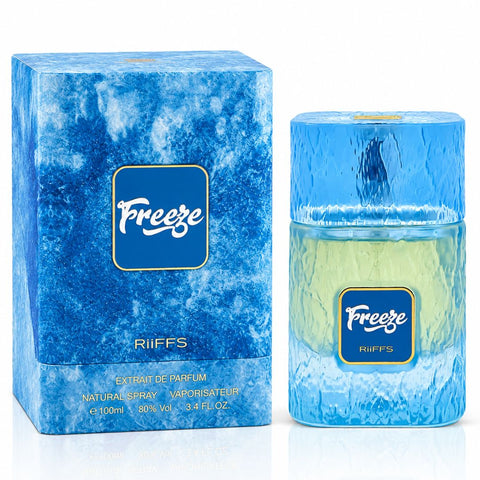 Freeze & Freeze in Flames Eau de Parfum Sprays 100ml (3.4 oz) by Riiffs (Bundle)