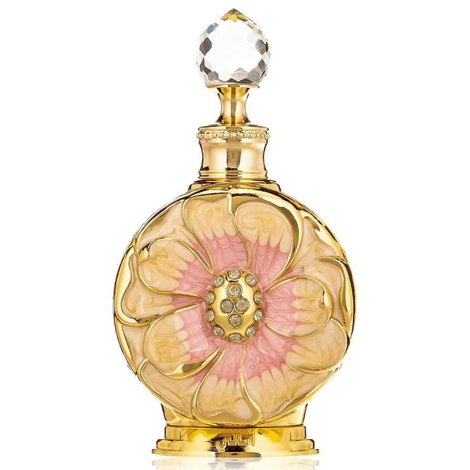 Swiss Arabian Amaali for Women perfume oil bottle, 15 ML CPO concentrated perfume oil, elegant packaging and branding visible.