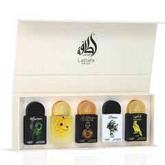 Lattafa Pride Eau de Parfum Gift Set Collection No.1 (5 x 20ml) | Five Scents, One Statement of Luxury (Gift Set) - Intense Oud