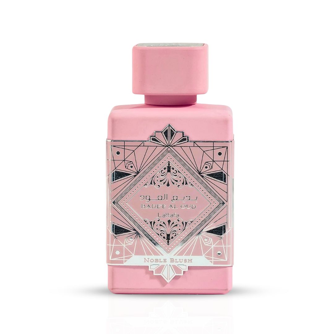 Bad'ee Al Oud Noble Blush Eau De Parfum Spray 100ML (3.4 OZ) By Lattafa | A Sweet, Creamy Floral Fragrance With Woody Notes. - Intense Oud
