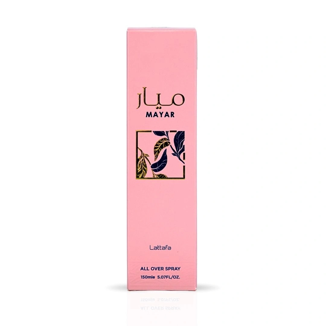 Mayar All Over Spray 150ml (5.07 oz) by Lattafa | Fruity Enough to Flirt, Floral Enough to Enchant - Intense Oud