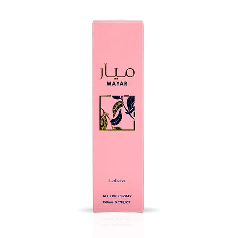 Mayar All Over Spray 150ml (5.07 oz) by Lattafa | Fruity Enough to Flirt, Floral Enough to Enchant - Intense Oud