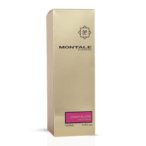 Montale Crazy In Love Eau de Parfum spray 100ml bottle with elegant packaging and floral fragrance details.