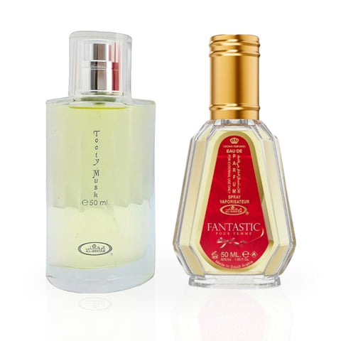 Tooty Musk & Fantastic - EDP Sprays 50ML by Al Rehab | Floral Elegance, Fruity Fun. (BUNDLE) - Intense Oud