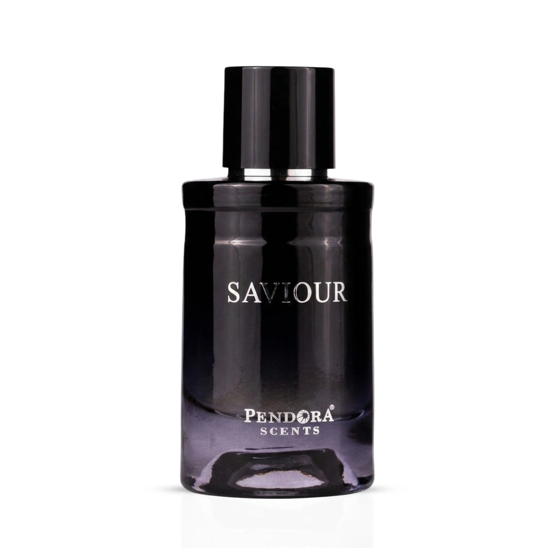 Pendora Scents Saviour Eau de Parfum spray by Paris Corner, 50ml bottle with elegant packaging and fragrance details.