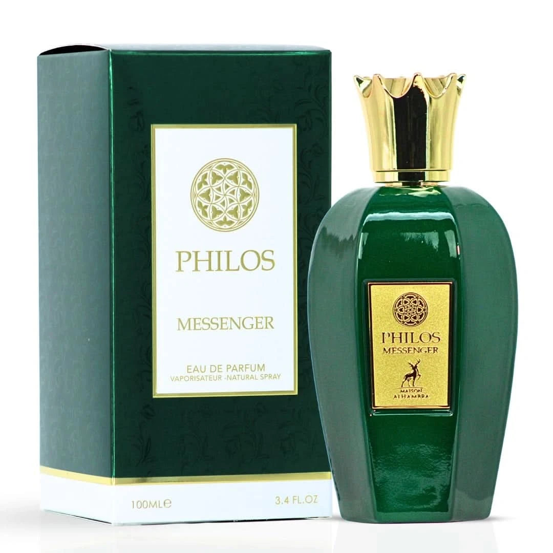 Bundle of Maison Alhambra Philos Messenger 100ml and Armaf Infinity 105ml eau de parfum spray bottles.
