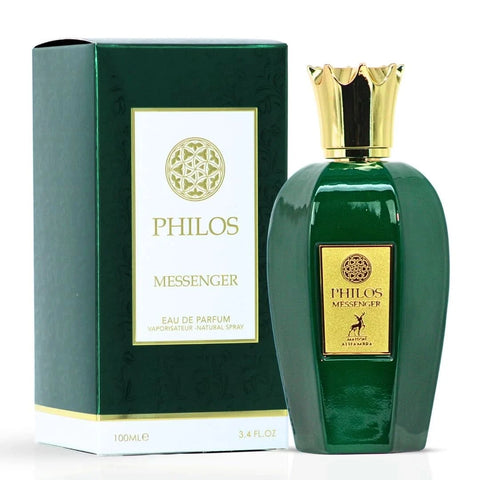 Bundle of Maison Alhambra Philos Messenger 100ml and Armaf Infinity 105ml eau de parfum spray bottles.