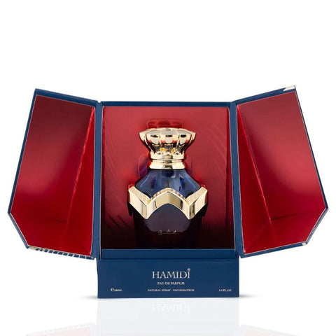 Hamidi Ishq Forever Eau de Parfum spray 100ml bottle with elegant packaging and floral fragrance design.