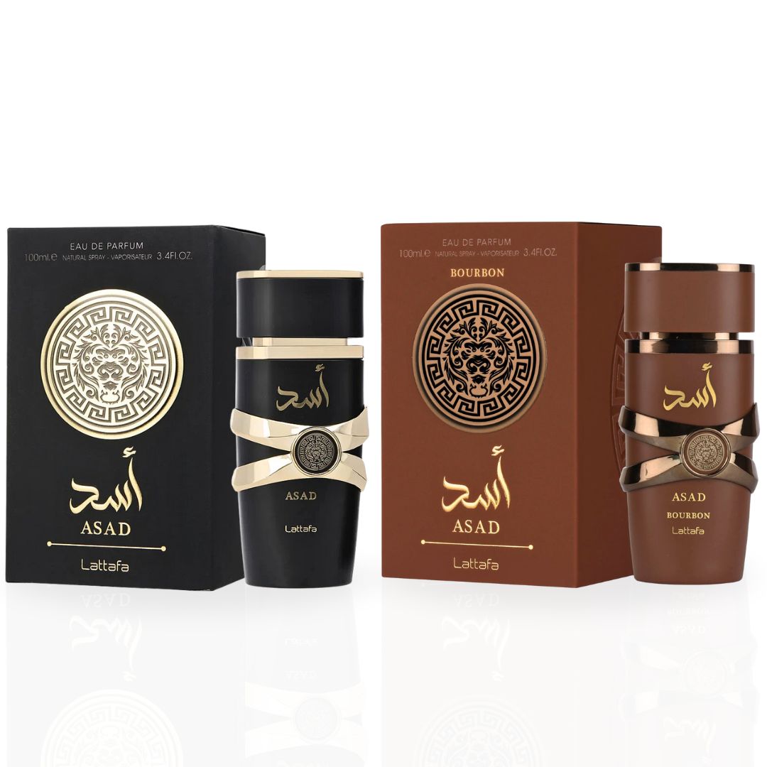 Asad & Asad Bourbon EDP Sprays 100ML (3.4 OZ) By Lattafa | Long Lasting, Spicy, Sweet & Indulgent. (APEX BUNDLE) - Intense Oud