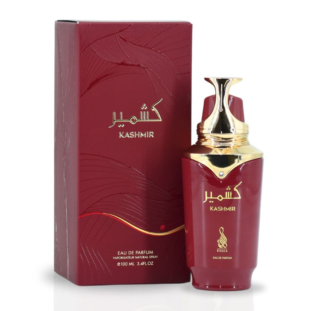 RISALA Kashmir EDP Spray 100ML, long-lasting aromatic eau de parfum with captivating floral and spicy fragrance.