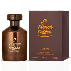 French Coffee EDP 100ML (3.4 OZ) & French Coffee Perfume Oil 6ML (0.2OZ) By Al Rehab | Sweet, Creamy, Spicy, Gourmand. (OPULENCE BUNDLE) - Intense Oud