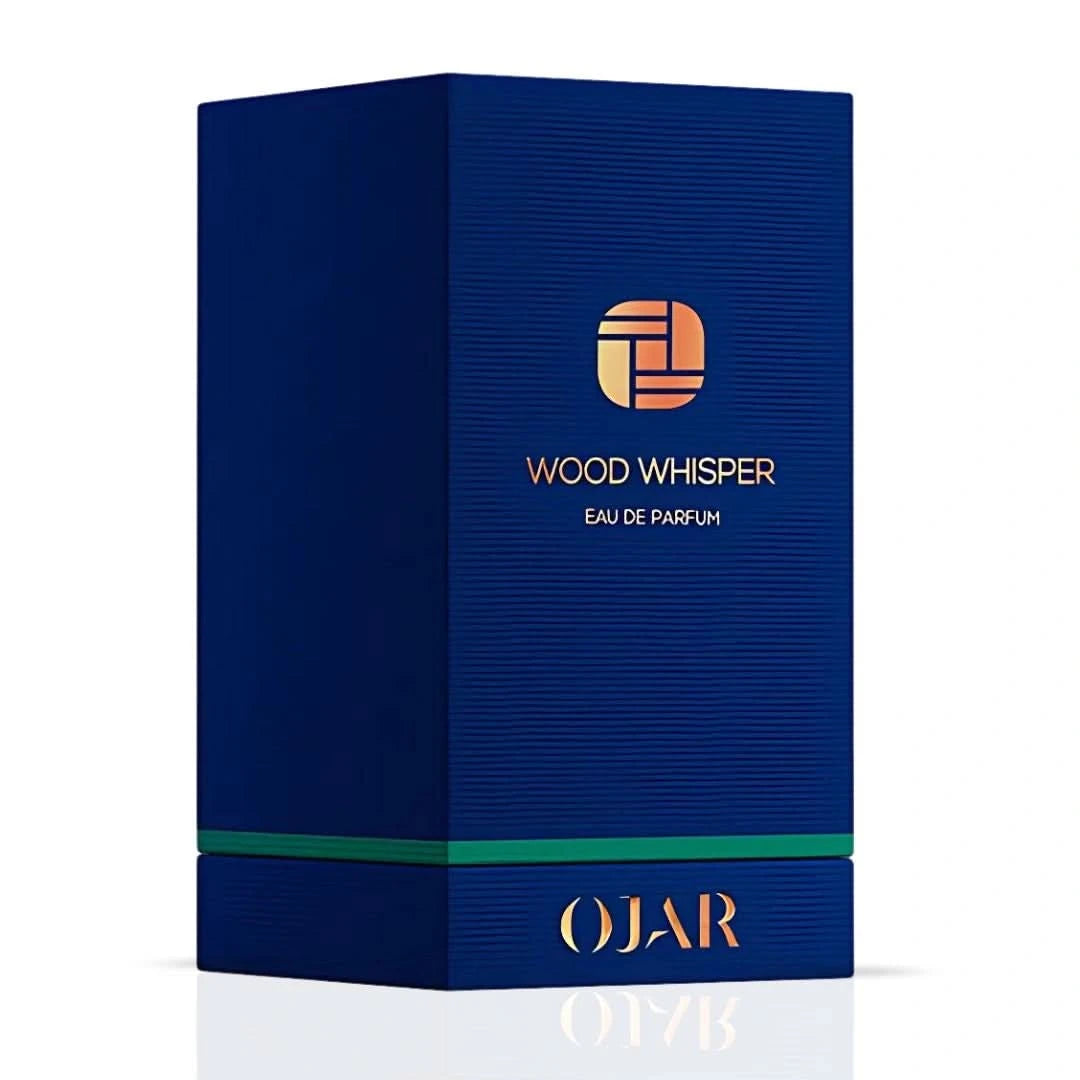 Ojar Wood Whisper Eau De Parfum 100ml bottle with elegant packaging and natural wood-inspired design.