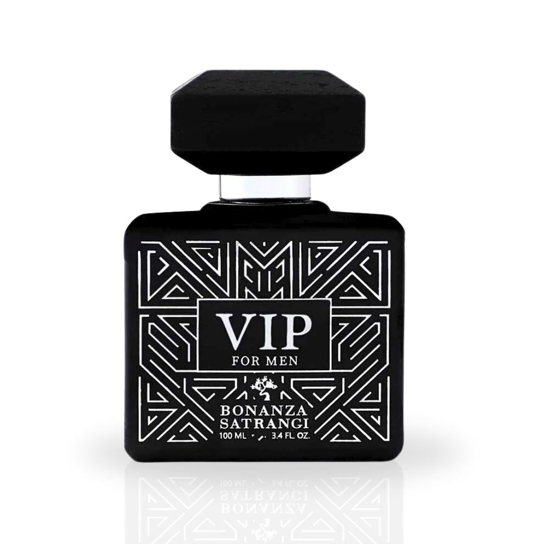 VIP for Men EDP Spray 100ML (3.4OZ) by Bonanza Satrangi | Long Lasting, Refreshing, Floral, Oudy, Musky, Luxurious Fragrances. - Intense Oud