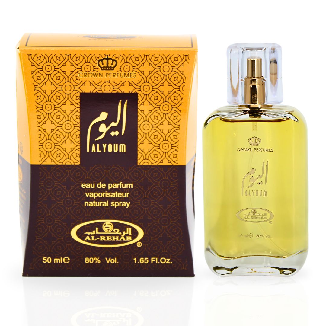 Al Youm EDP Spray 50ML (1.7 OZ) By Al Rehab | A Spicy, Rich, And Indulgent Fragrance With Layered Sweetness. - Intense Oud