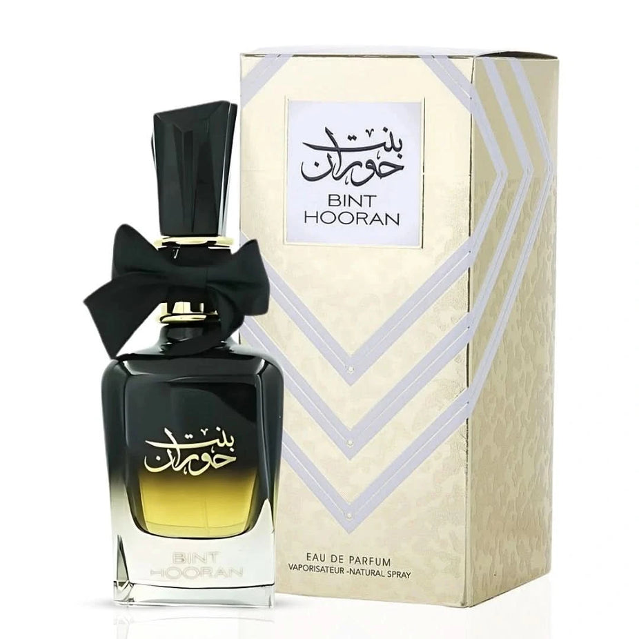 Ard Al Zaafaran Bint Hooran & Rose Passion Eau de Parfum bundle with two 100ml spray bottles, featuring floral and oriental scents.
