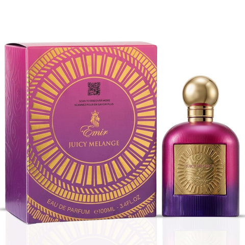 Juicy Melange & Mango Punch Eau de Parfum Sprays 100ml (3.4 oz) by Paris Corner (Bundle)