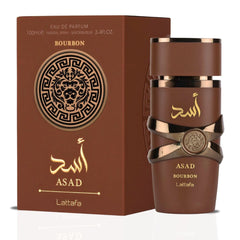 Asad Bourbon 100ML (3.4 OZ) & Qaed Al Fursan Untamed 90ML (3.04 OZ) by Lattafa | From Fiery Pepper to Golden Resin——A Pair That Leaves Its Mark. (Bundle) - Intense Oud