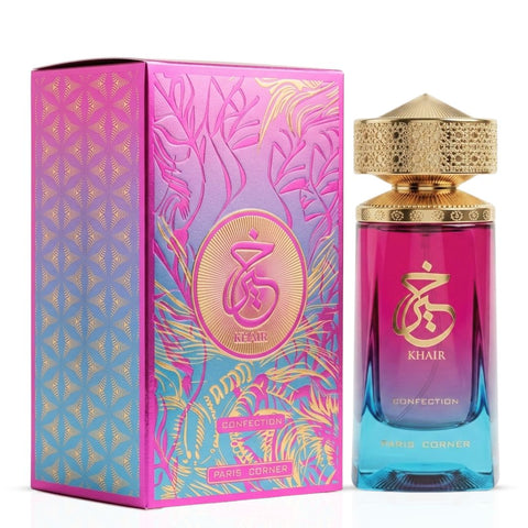 Khair Confection & Khair Fusion Eau de Parfum Sprays 100ml (3.4 oz) by Paris Corner (Bundle)