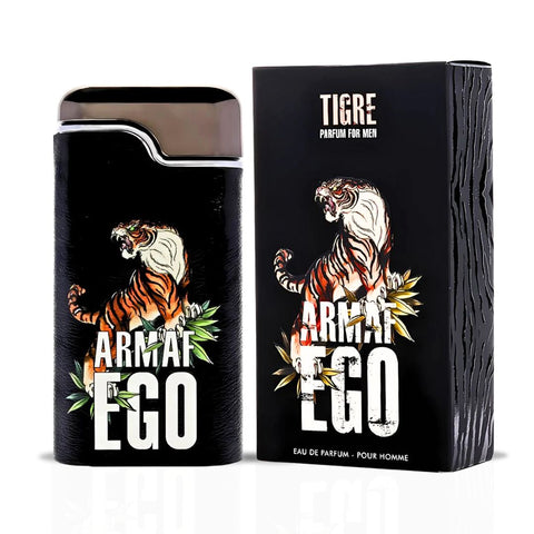 Ego Tigre Parfum For Men & Ego Exotic Parfum For Women EDP Sprays 100ML (3.4 OZ) By Armaf | Luxurious, Fresh, Fruity-Floral, Warm, Woody Scents. (BUNDLE) - Intense Oud