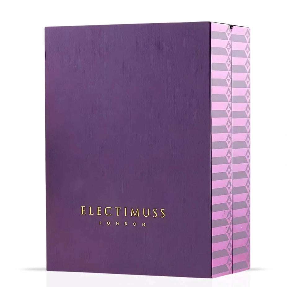 Electimuss London Moroccan Medjool Parfum Spray 100ml EDP bottle with elegant design and gold accents.
