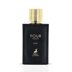 Your Touch Oud Eau De Parfum Spray 100ML (3.4 OZ) by Maison Alhambra | A Rich Blend of Honey, Oud & Smoky Tobaco with a Woody Finish. - Intense Oud