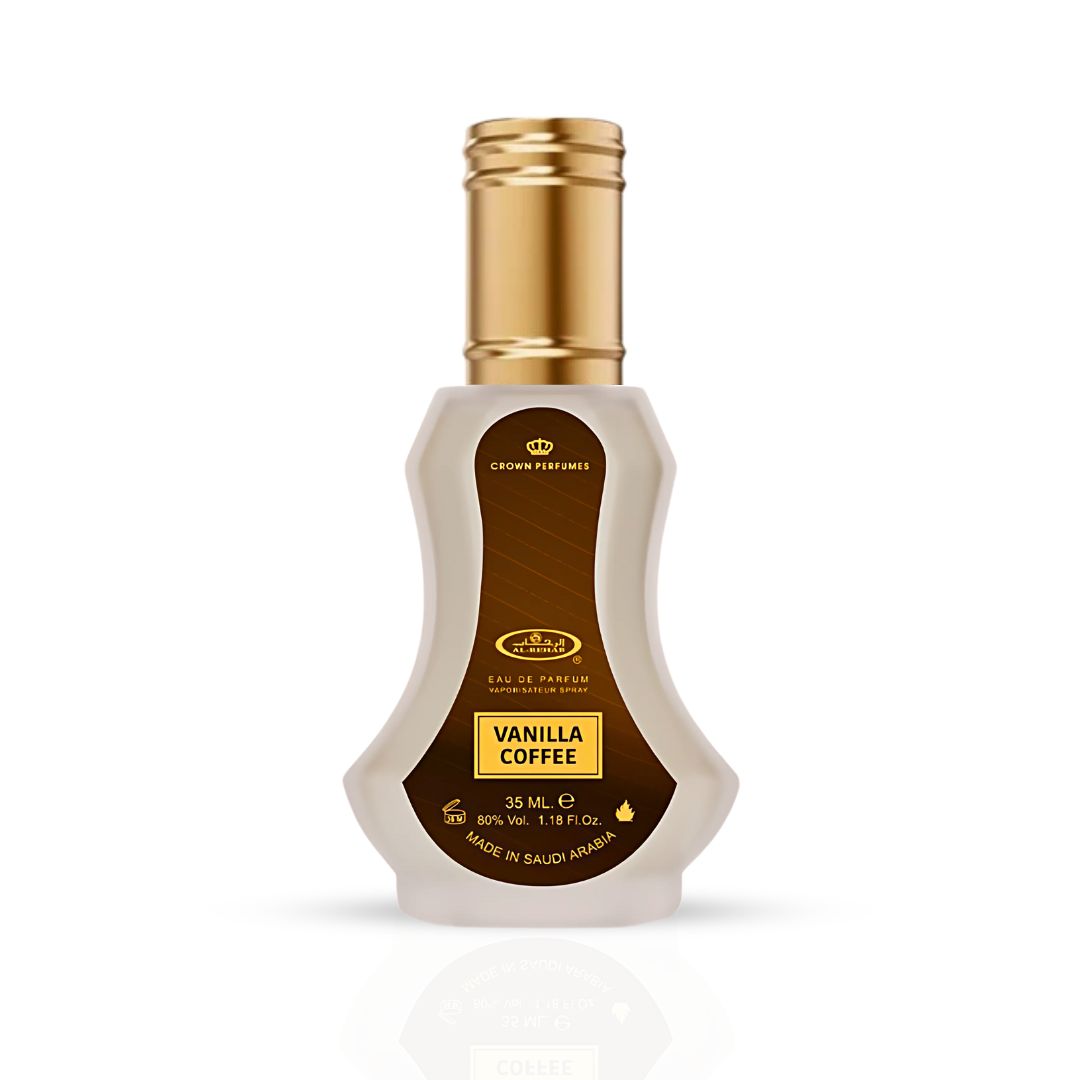 Vanilla Coffee Eau De Parfum Spray 35ML (1.18 OZ) By Al Rehab | A Soothing Blend Of Lavender, Vanilla, & Honey With A Smoky Tobaco finish. - Intense Oud