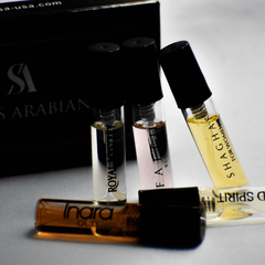 5 SA Sample - Shaghaf Women, Faith Bloom, Royal Mystery, Inara Oud, Wild Spirit - Intense oud