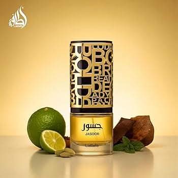 AUCTION Jasoor Eau de Parfum Spray 100ml (3.4 oz) by Lattafa (Velvet Pouch)