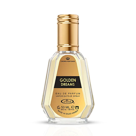 Golden Dreams Eau De Parfum Spray 50ML (1.7 OZ) By Al Rehab | A Bold Fusion of Spice, Sweetness & Warmth. - Intense Oud
