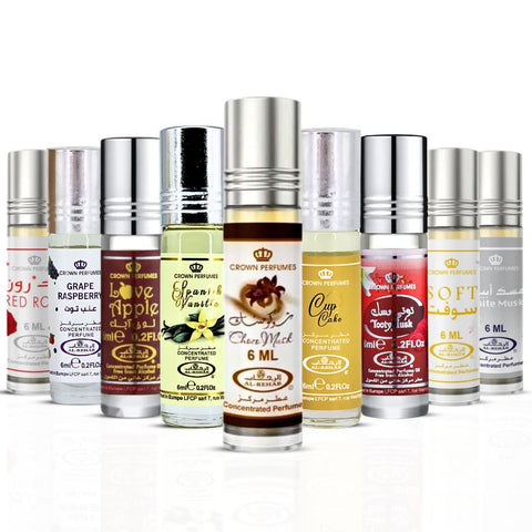 Al Rehab CPO Collection - 6ML (0.2 OZ) Perfume Oils By Al Rehab | A Versatile Collection Of Rich, Gourmand, Fruity, Floral & Musky Scents In Compact Bottles, Perfect For Any Occasion. (Pack of 9) - Intense Oud