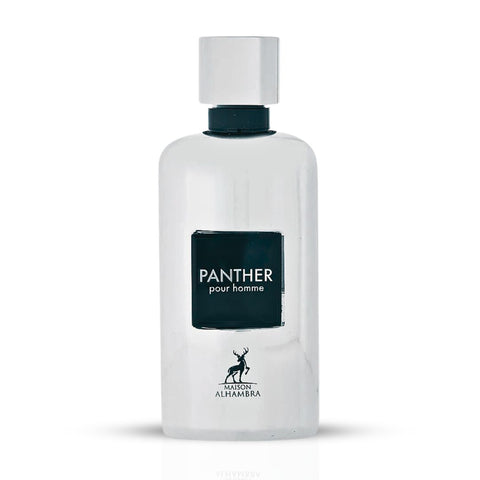 Panther Pour Homme Eau De Parfum Spray 100ML (3.4 OZ) By Maison Alhambra | Long Lasting, Citrusy, Fresh Spicy Fragrance. - Intense Oud